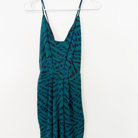 Lovers + Friends My Way Teal Green Print Jumpsuit Size SP NWT - Picture 8 of 11